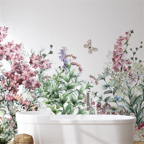 Flower Wallpaper Wall Murals Turn Your Home Into A Garden Oasis