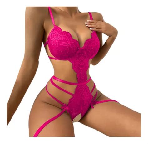 Di Roupa Erótica Mujer Deep V De Lingerie Sexy De Uma Peça Parcelamento sem juros