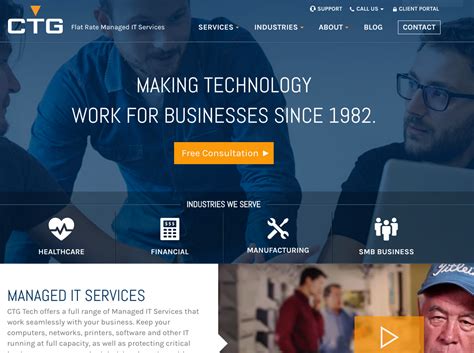 corporate technology group  company web design thrive