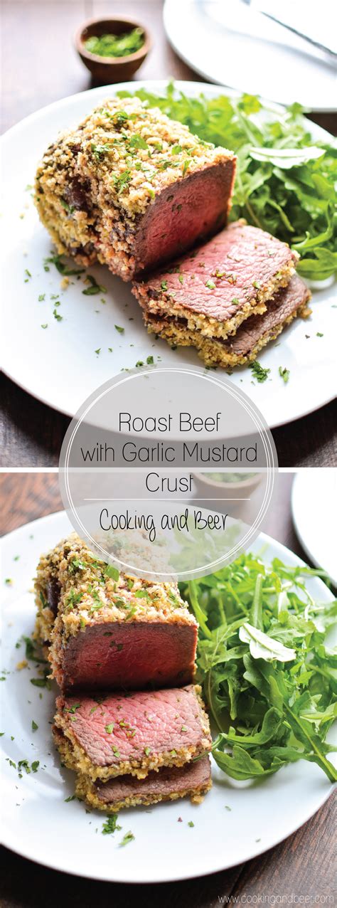 Roast Beef with Garlic Mustard Crust