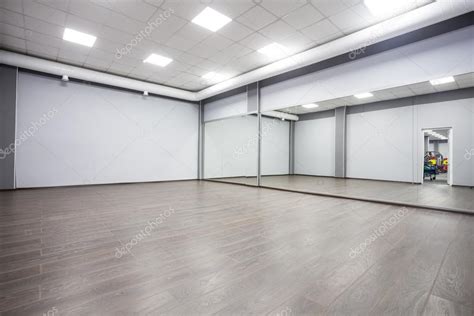 Modern Gymnastics Room With Mirrors — Stock Photo © Valtrifon 67634127