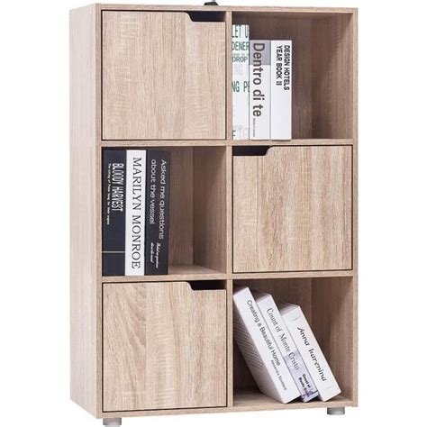 Woltu Biblioth Que Armoire Etag Re De Rangement X X Cm En Mdf Pour