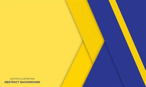 Fondo Abstracto Azul Y Amarillo Con Dise Premium Vector