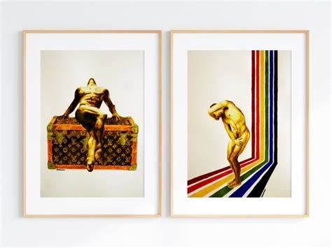Male Nude Prints Set Of Gay Art Prints Of Naked Man Limited Etsy