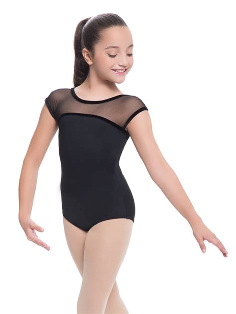 Mesh Cap Sleeve Leotard Revolution Dancewear Dance Wear Dance