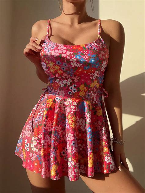 SHEIN Swim Vcay New Printed Skirt Bikini Set Copyright Purchased Summer SHEIN USA