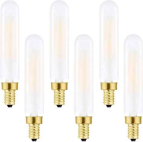 Leools E Candelabra Bulb Watt Frosted Led Chandelier Light Bulbs