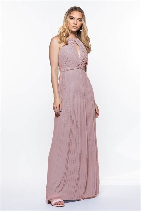Tfnc Berni Pale Mauve Maxi Dress Tfnc Party Dresses