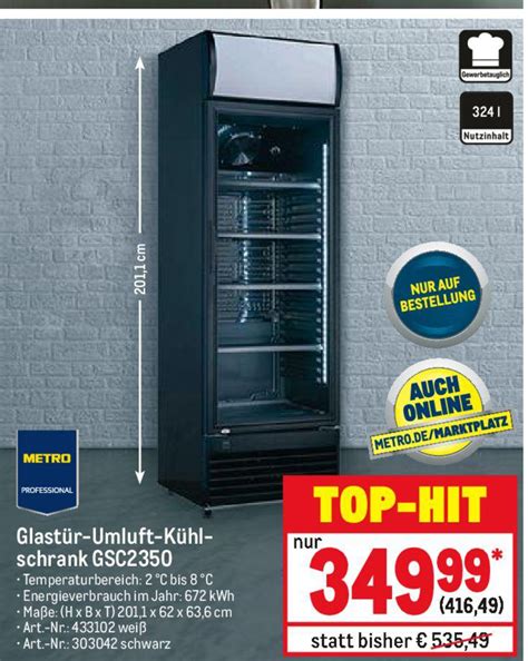 Glast R Umluft K Hlschrank Gsc Angebot Bei Metro Prospekte De