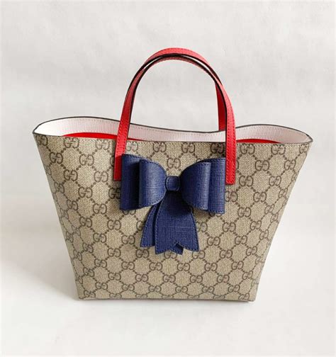 Gucci Mini Tote Blue Ribbon Bags