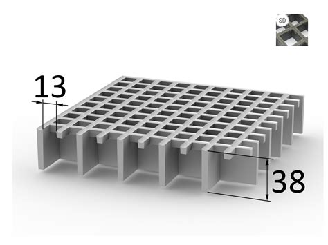 GFK Gitterrost ISO 38 für nur 872 89 von Fibrolux Webshop