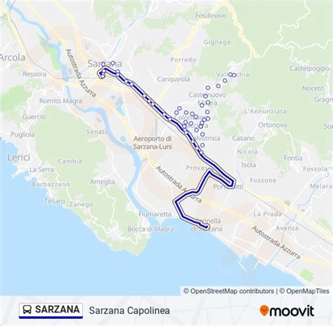 Sarzana Route Schedules Stops Maps Sarzana Capolinea Updated