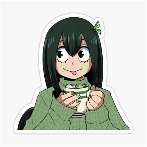 Tsuyu Hot Chocolate Sticker For Sale By Ailorenth Redbubble