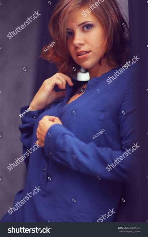 Portrait Sexy Confident Brunette Stock Photo Shutterstock