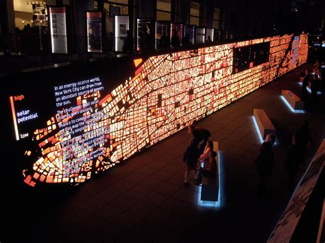 ibm  exhibit data wall behance