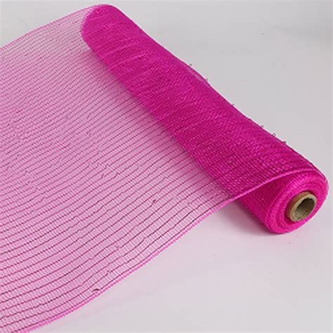 21 Fuchsia Metallic Deco Poly Mesh Ribbon Valentine S Day Holiday