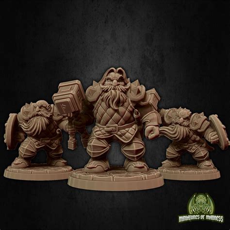 Toys And Games Toys Dwarf Soldiers Set 1 Resin Miniature Hold My Dwarf