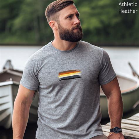 Gay Bear Pride Flag Shirt Popular Right Now Subtle Pride Top Selling T Shirt For Gay Bear Men