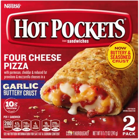 Four Cheese Pizza Hot Pockets Delicious And Cheesy Snack
