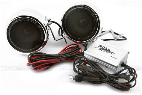 Boss Audio Mc400 3 Chrome Motorcycle Speakers Amplifier