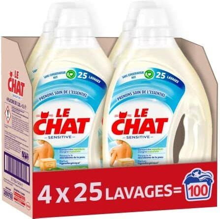 Le Chat Sensitive Lessive Hypoallerg Nique Lavages X L