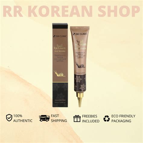 [AUTHENTIC] 3w Clinic Snail Eye Cream Anti-Wrinkle | Lazada PH