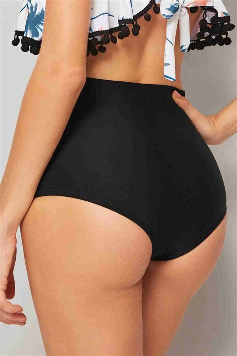 Angelsin Nden B Zg L Y Ksek Bel Bikini Alt Siyah Bikini Alt Angelsin