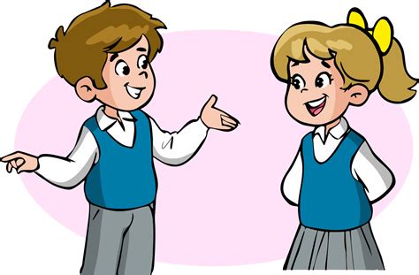 standing speaking students cartoon vector  vector art  vecteezy