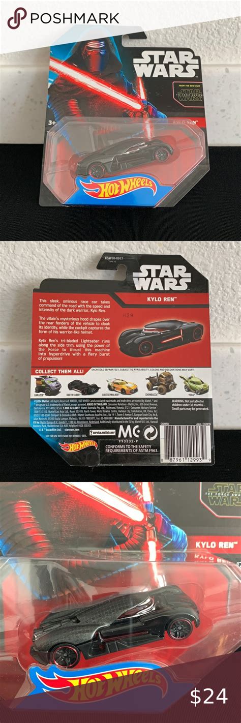 Mattel Hot Wheels Disney Star Wars Kylo Ren Car In Star Wars Kylo Ren Disney Star