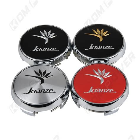 Pcs Od Mm Id Mm Sport Rim Center Wheel Cap Kranze Logo Emblem