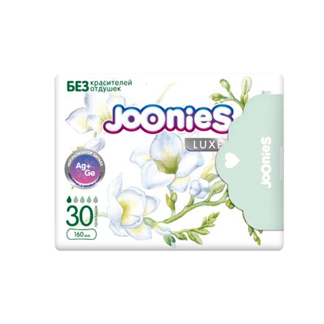 Joonies прокладки ежедневные гигиенические женские 30 шт./ luxe - цена ...
