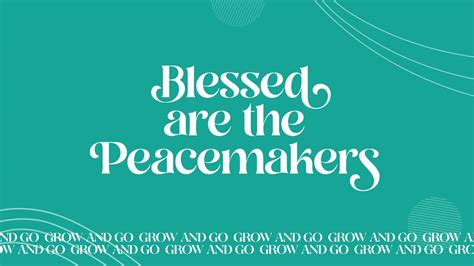 Blessed are the Peacemakers by Ps. Raynu Kay | Gateway Church Geelong ...