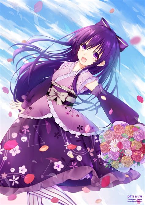 Wallpaper Yatogami Tohka Date A Live Kimono 1061x1500 Valeyard