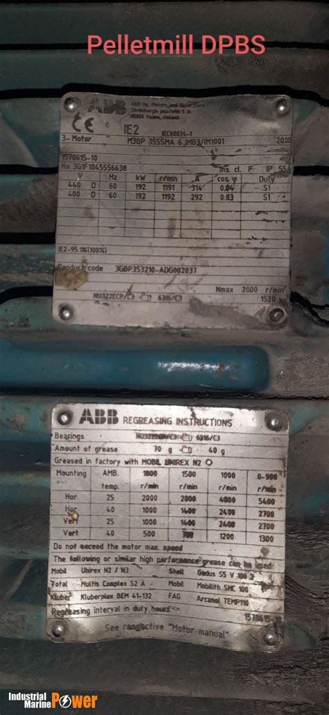 Wanted Abb Motors Model M Bp Sma Imb Im Power Kw Rpm