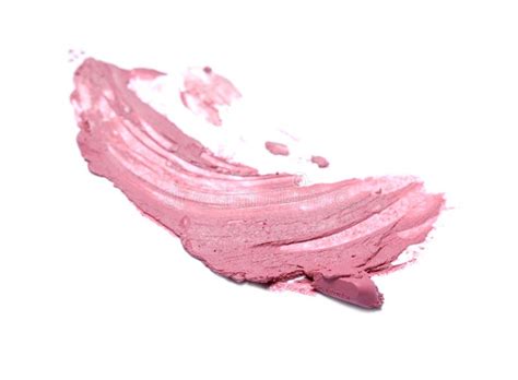 Smear Of Nude Lipstick On White Background Stock Photo Image Of Elegance Smeared 260739958