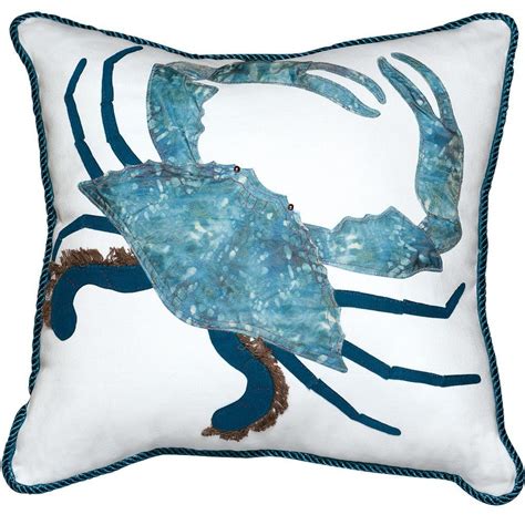 King Of The Chesapeake Blue Crab Pillow Crab Pillow Pillows Beach