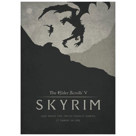 Plakat Skyrim The Elder Scrolls V Gaming Poster • Cena, Opinie ...