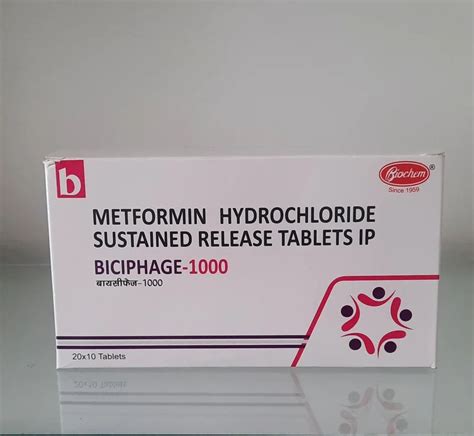 Metformin 1000mg Tablets at Rs 900/box | Metformin Tablets in Ahmedabad ...