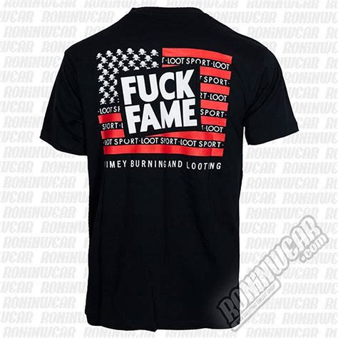 Grimey Fuck Fame T Shirt Negro