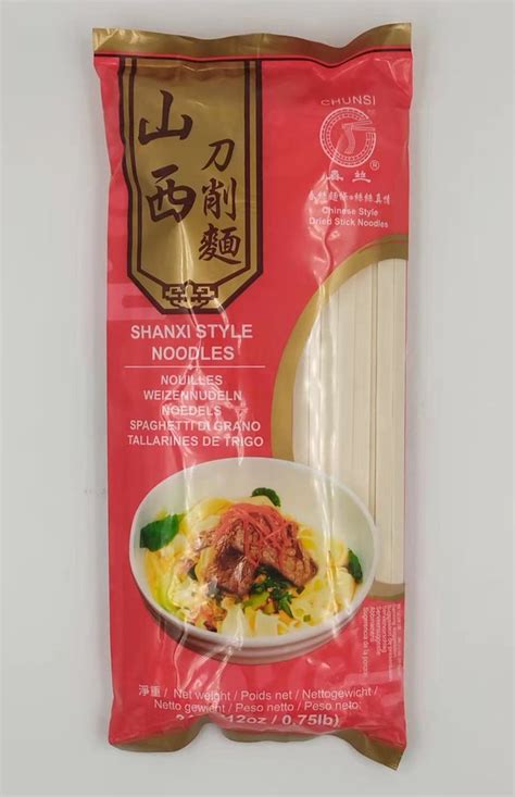 Shanxistyle Noodles 340g 山西刀削面 Supermercado Chen