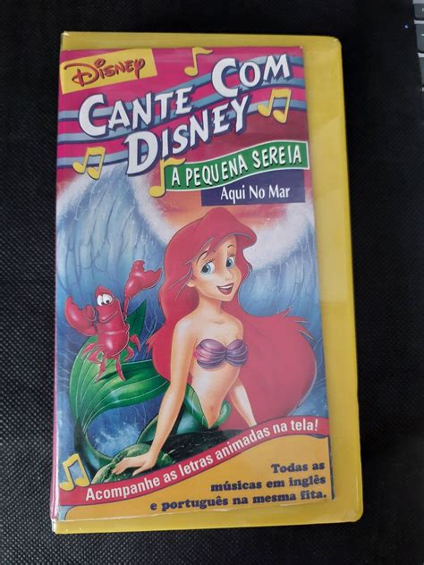 Vhs Cante Disney a Pequena Sereia Aqui No Mar Filme e Série