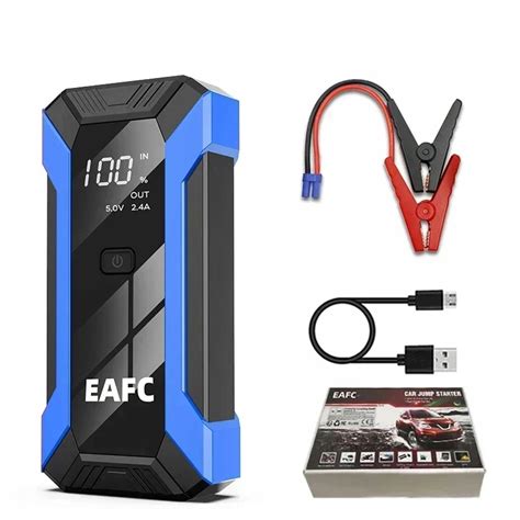 Jump Starter Rozruch Booster Powerbank Latarka M Otek Kable Zestaw Jc