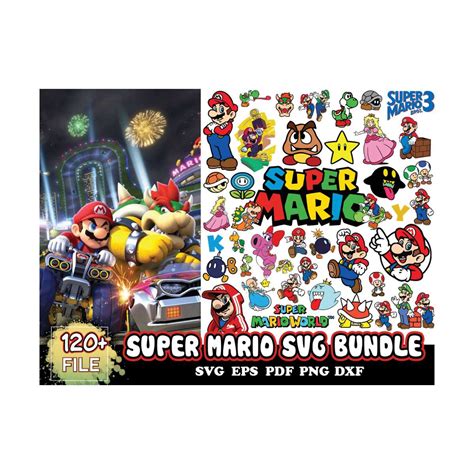 Super Mario Svg Bundle Mario Svg Mario Sticker Svg Inspire Uplift