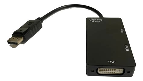 ADAPTADOR CONVERSOR DISPLAYPORT P HDMI VGA DVI KP AD110