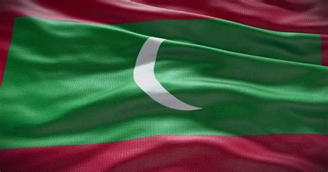 Maldives Country Flag Waving Background 4k Backdrop Animation 21043730