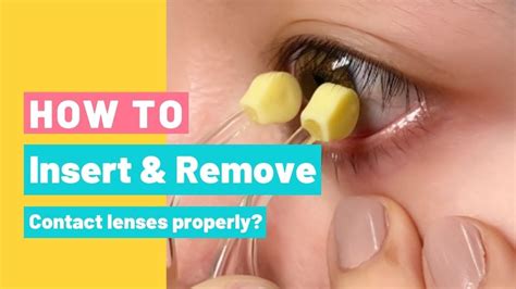 How To Insert Wear Put In And Remove Contact Lenses Easily With Contact Lens Handle Video