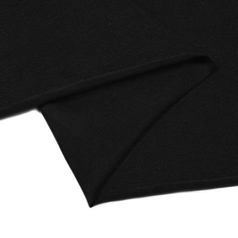 Купить Ткань трикотаж Кулирка хлопок 145г опененд 100+100см черный пач ...