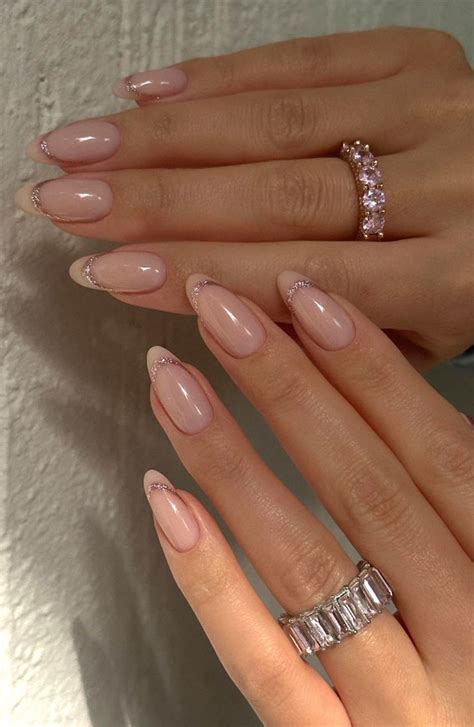 Indulge In The Classic Elegance Of French Nails Nude Almond Nails