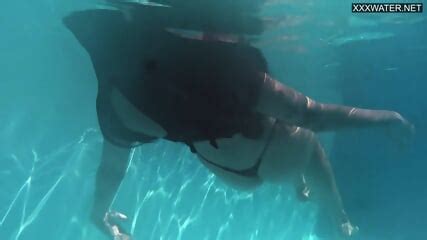 Perfect Latina Babe By The Pool And Inside