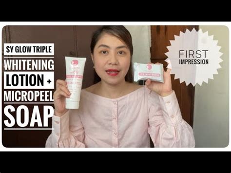 Vlog Sy Glow Triple Whitening Lotion X Whitening Peel Off